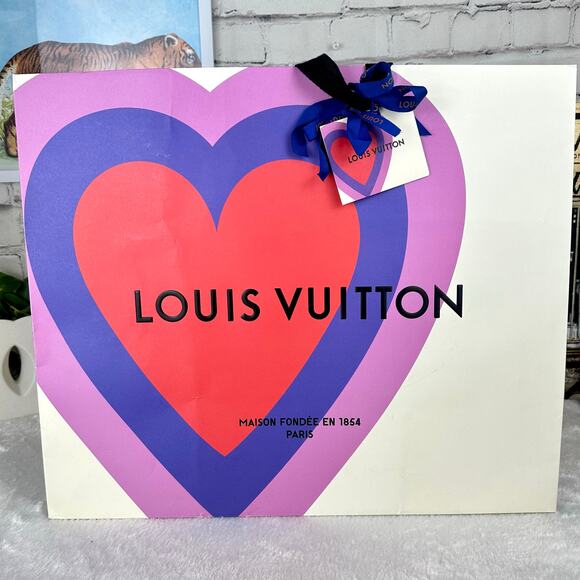 USING FOR CRAFTS NOW Louis Vuitton Xtra Large RARE Shopping Bag with gift note - Picture 8 of 15